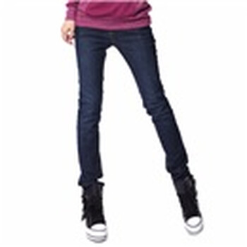 O.SA牛仔裤秋冬季新品做旧磨白牛仔裤 SK10719（薄） 中蓝色 XXL