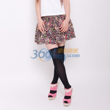 乐为袜子夏秋女士丝袜长筒袜L11FE404(5双包