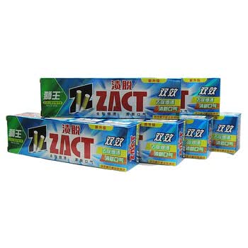 狮王ZACT渍脱双效牙膏90G 口气清新 6支装