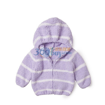 dave&bella 春款新品 超柔软可爱男女宝宝/婴儿服饰 条纹外套 139 浅紫白色 100(4T)