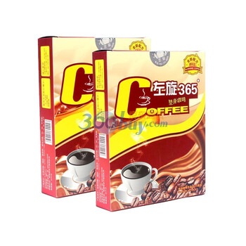 优氏左旋365塑身咖啡（减肥，排毒，左旋肉碱，黑咖啡）6g*10袋 两盒装