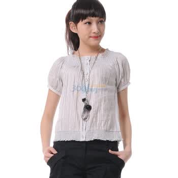 Betu百图淑女收紧短款恤衫102B020J28 灰色A2 M