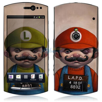 ideaSkin 索尼爱立信 MT15i / XPERIA Neo / Halon 落魄的马里奥 外壳保护套皮贴膜 DBLC211986
