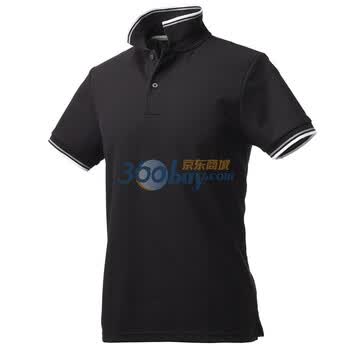 Giordano佐丹奴 Polo 男速干撞色边珠地修身Dry Polo 01010006 黑色 S