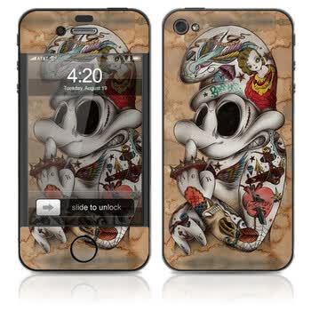 ideaSkin iPhone 4 古惑蓝精灵 手机外壳保护套皮贴膜 ENCJKC522050