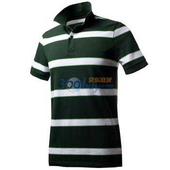 Giordano佐丹奴 Polo 男撞色自由间修身珠地Polo 01011008 绿色 L