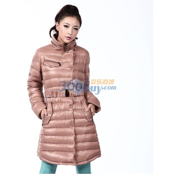 波司登2011新品秋羽绒服 女时尚轻薄修身中长款 BR2150茶色185/104A(XXXL)