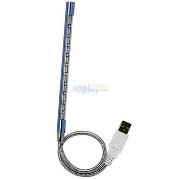 宜客莱（ECOLA）Mego金属时尚超亮LED阅读灯 USB-LED10BL蓝色