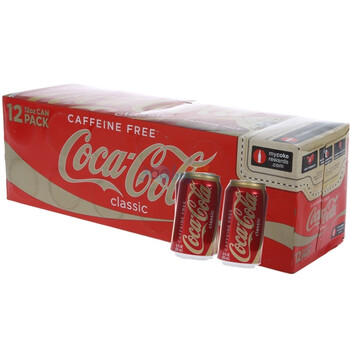 Coke Caffeine Free 12oz美国可口可乐无咖啡因 整箱装355ml*12听/箱