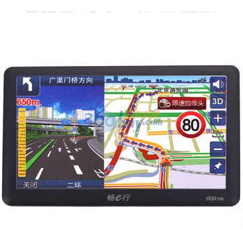 畅e行 E7001 7.0寸 实时路况数字电视多媒体导航仪 黑色