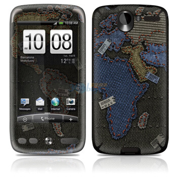 ideaSkin HTC Desire / G7 / A8181 /A8180 牛仔裤的世界地图 手机外壳保护套皮贴膜 ENCIYA750481