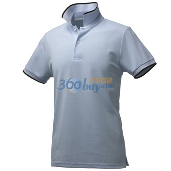 Giordano佐丹奴 Polo 男速干撞色边珠地修身Dry Polo 01010006 天蓝色 XL