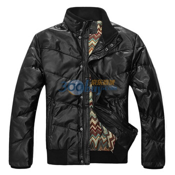 GTHOMME PU皮 皮质韩版时尚羽绒服 外套 保暖 Y02黑色XXL/185