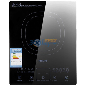 飞利浦（Philips） HD4911/00 整版一体黑微晶面板电磁炉 送汤锅（黑色）