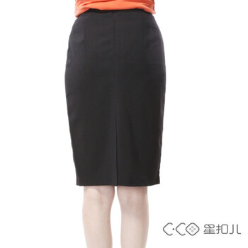 星扣儿C·CO超舒适黑色半身裙0906036 黑色 S