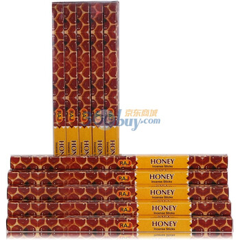 RAJ印度进口纯正手工香熏 蜂蜜 调养身心063d 方支线香[大盒450克]