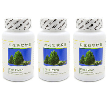 一生无忧松花粉软胶囊500mg*100粒*3瓶