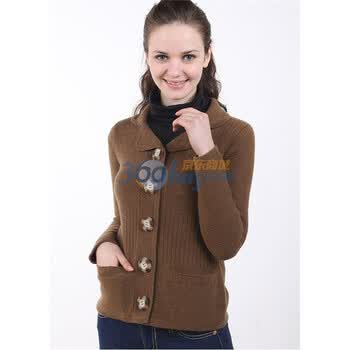 荣仕雅Rosyear 翻领收身女外套8351 驼色 XL