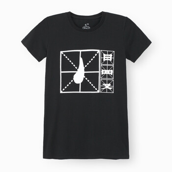初刻CRUCCO T恤 慢一“点 女装 00009262 黑色 M