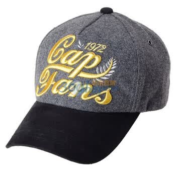 [顶范]cap fans法蓝呢秋冬款棒球帽205113188 深灰色 帽围57cm