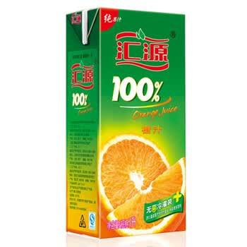 汇源100%橙汁1L*12盒 不添加糖、色素、防腐剂
