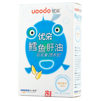 优朵鳕鱼肝油软胶囊（营养型） 600mg*30粒