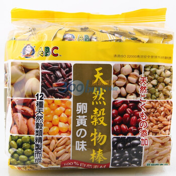 台湾原 ABC天然谷物棒蛋黄味+ABC蒟蒻糙米卷 袋装 180g*2袋 2种口味