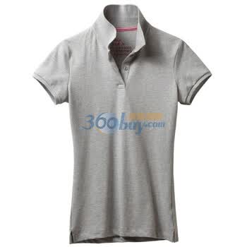 Giordano佐丹奴 Polo 女纤腰弹力粉嫩珠地Polo 01311001 浅灰色 M