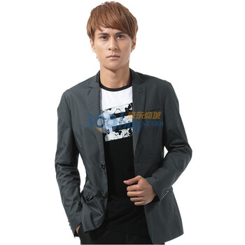 F-DRAGON特色龙 精品男士都市修身韩版便西秋冬时尚外套西服-FXC0072深灰色185/100A（54）