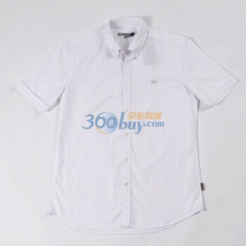 G2000 男式牛津纺休闲短袖衬衫 16546501 白色 XL/180/104A