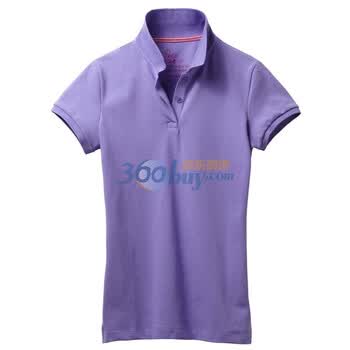Giordano佐丹奴 Polo 女纤腰弹力粉嫩珠地Polo 01311001 深紫色 M