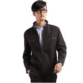 【FEIPINPAI】高端商务休闲男夹克外套男款(nonbrand)NON1119/00002-03 米黄 56(190/104)