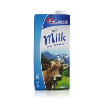 德国进口纽因堡纯牛奶(低脂)1000mLx12盒