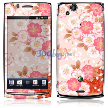 ideaSkin 索尼爱立信 XPERIA arc S / LT15i / LT18i /X12 樱花绽放 外壳保护套皮贴膜 DBEA010283