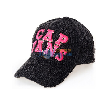 [顶范]cap fans经典羊羔绒秋冬款棒球帽205113165 黑色 帽围57cm