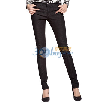 Aozi奥姿 新品 女式紧身牛仔裤 ZG048 黑色 L