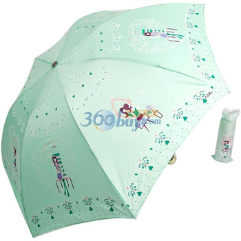 2012年新款 天堂伞 防紫外线 防晒 晴雨伞 303E都市丽人 4号绿