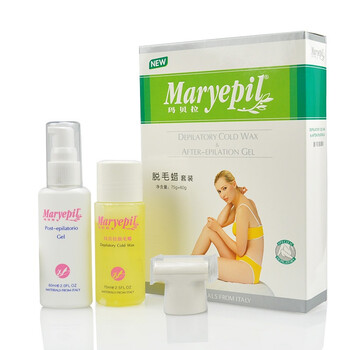 玛贝拉maryepil金红系列75ml脱毛蜡＋60ml修护啫喱套装
