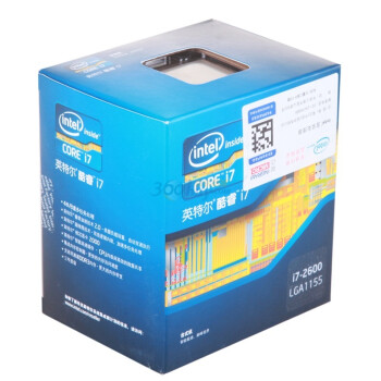 英特尔(Intel)32纳米 酷睿i7 四核处理器 i7 2600盒装CPU（LGA1155/3.4GHz/8M三级缓存）