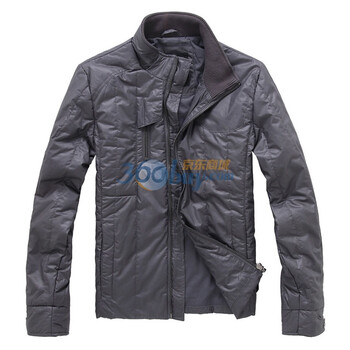 GLM男装2011冬款新品简约百搭休闲立领男式外套棉服084011015灰色XL