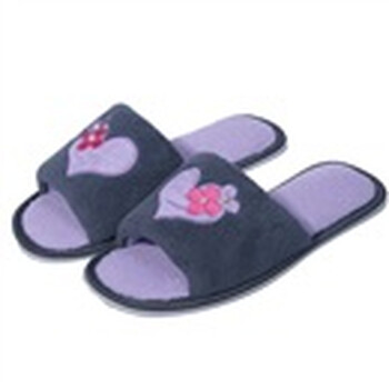 蓝万舒适开口家居拖1589—灰(女款)37-38/39-40 40
