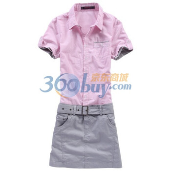 彬伊奴bindwood夏季新款韩版女装修身时尚气质连衣裙2162587 浅粉红 XXL