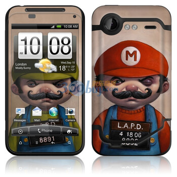 ideaSkin HTC Incredible S / G11 / 惊艳 / S710e 落魄的马里奥 外壳保护套皮贴膜 DAVC211986