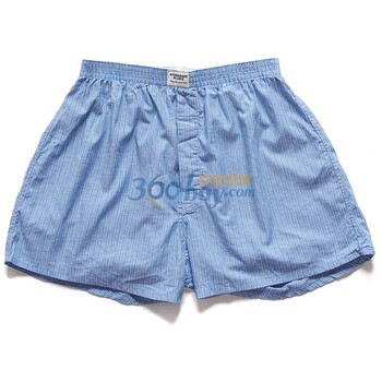 Giordano佐丹奴 内衣裤 男花式收边皮筋平脚内裤 01179539 蓝 XL