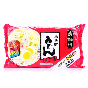 香港寿桃牌日式乌冬面 4连包袋装 5袋x800g（4包*200g)）