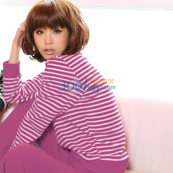 Gainreel歌瑞尔 家居服苏雅摇粒绒简约女款可爱家居服套装 粉红 XL