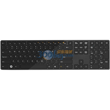 艾芮克（i-rocks）KR6402H-BK 铝合金薄型巧克力键盘 黑色