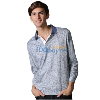 POLO VILLAE保罗威特男士休闲长袖polo衫 深灰色903 52/XL