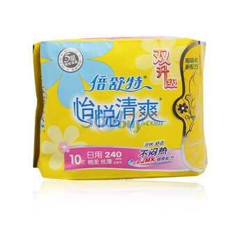 倍舒特 怡悦清爽 丝薄日用卫生巾240mm/10片 QS14210