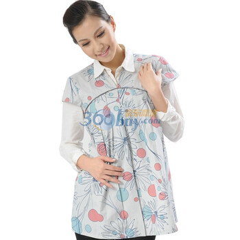 乐孕唐装中国风防辐射服/孕妇装 红色大花 31712 XL